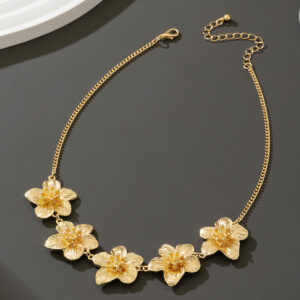Five Petal Flower Necklace