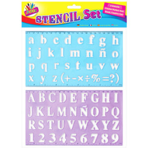 Artbox Alphabet & Numbers Stencil Set – 2 Pack