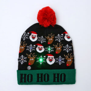 LED Ho Ho Ho Santa Beanie