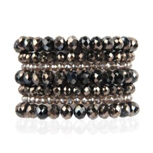 Black Onyx Shine Bracelet Set