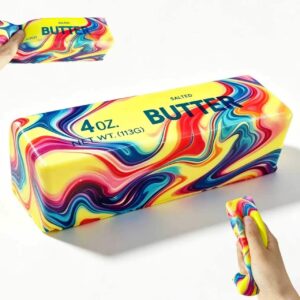 Multicolor Marbled Butter Squishy