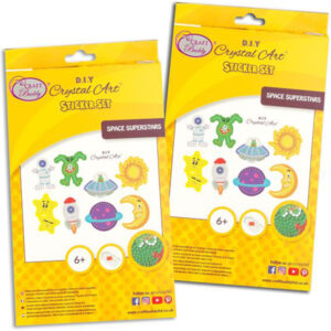 Craft Buddy DIY Crystal Art Space Superstars Sticker Set